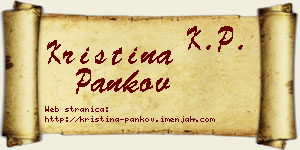 Kristina Pankov vizit kartica